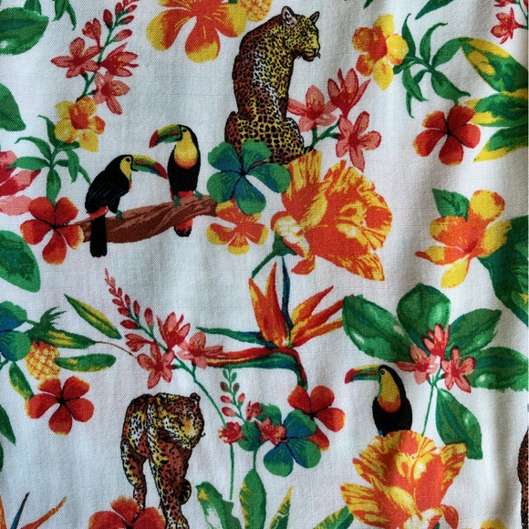 Jane & Delancey Tropical Print Wide Leg Palazzo Pants - Picture 6 of 12